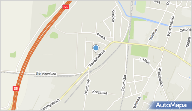 Żmigród, Szymborskiej Wisławy, mapa Żmigród
