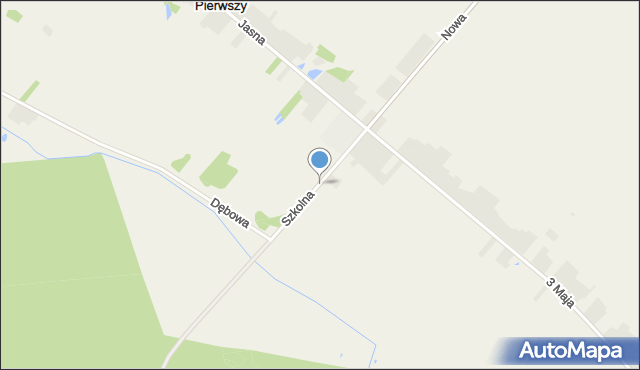 Zwierzyniec Pierwszy, Szkolna, mapa Zwierzyniec Pierwszy