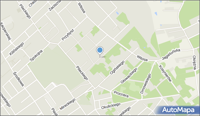 Żyrardów, Szymanowskiego Karola Macieja, mapa Żyrardów