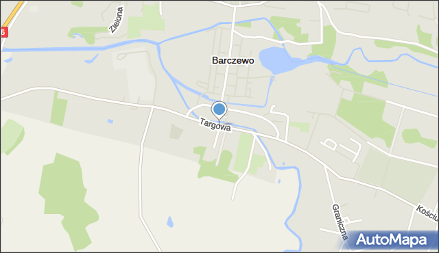 Barczewo, Targowa, mapa Barczewo