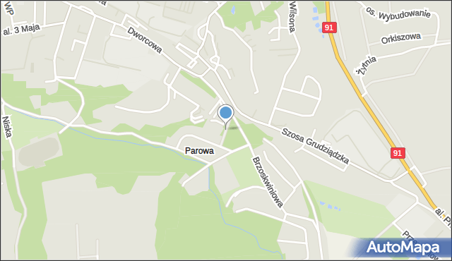 Chełmno, Tarasowa, mapa Chełmno