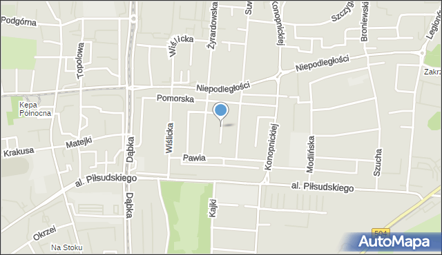 Elbląg, Tarnowska, mapa Elbląga