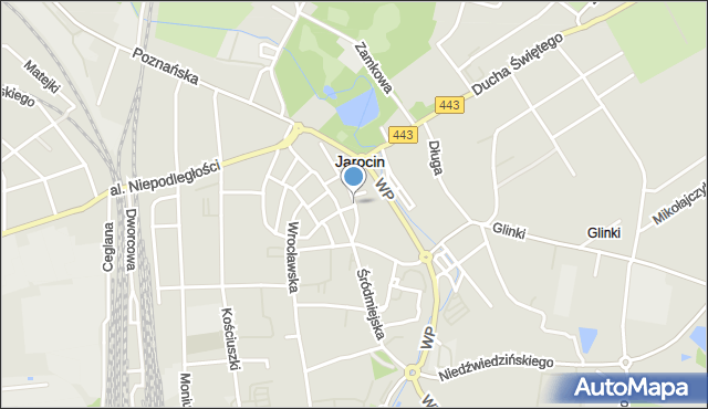 Jarocin, Targowa, mapa Jarocin
