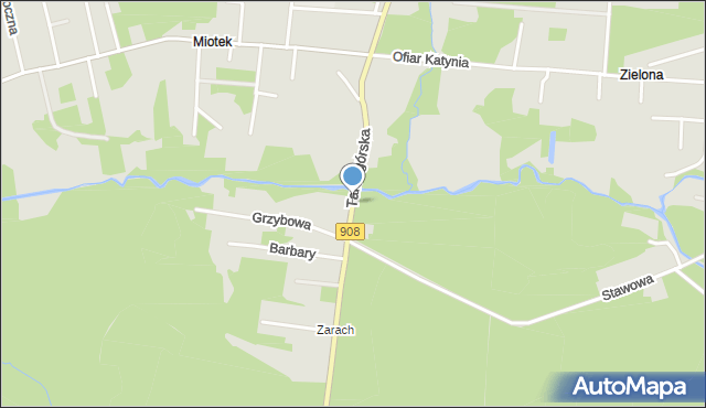 Kalety powiat tarnogórski, Tarnogórska, mapa Kalety powiat tarnogórski