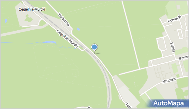 Katowice, Tartaczna, mapa Katowic