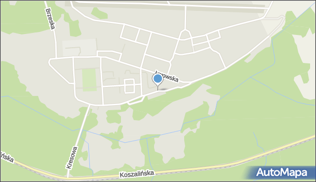 Kołobrzeg, Tarnopolska, mapa Kołobrzegu