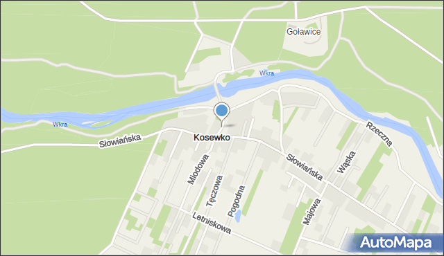 Kosewko, Tarasowa, mapa Kosewko