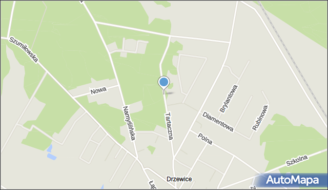 Kostrzyn nad Odrą, Tartaczna, mapa Kostrzyn nad Odrą