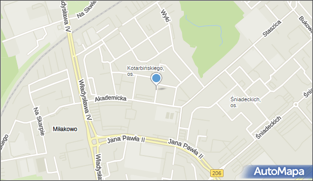Koszalin, Tatarkiewicza Władysława, mapa Koszalina