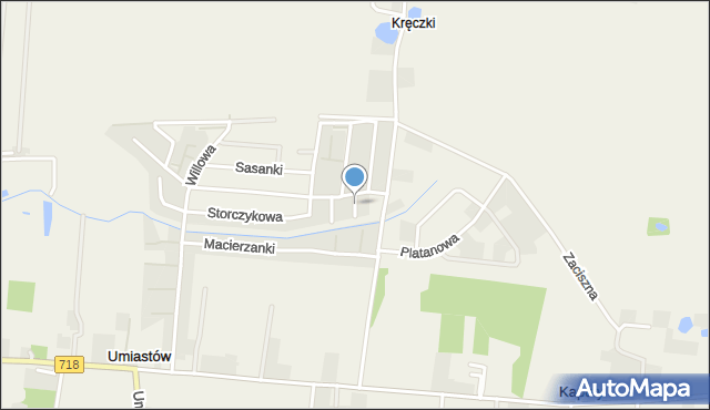 Kręczki, Tatarak, mapa Kręczki