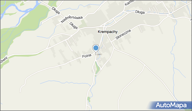 Krempachy, Tatrzańska, mapa Krempachy