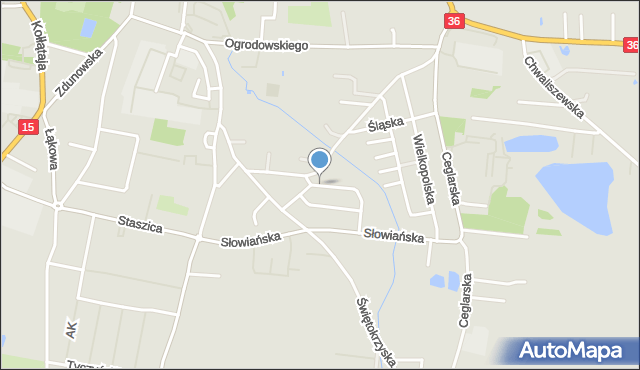 Krotoszyn, Tatrzańska, mapa Krotoszyna