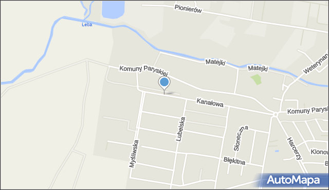 Lębork, Tatrzańska, mapa Lębork