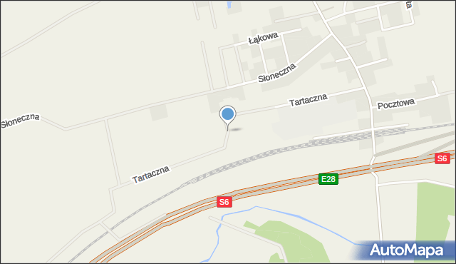 Łęczyce powiat wejherowski, Tartaczna, mapa Łęczyce powiat wejherowski