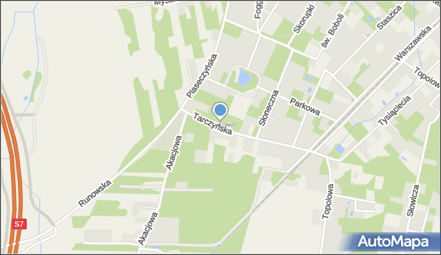 Marylka, Tarczyńska, mapa Marylka