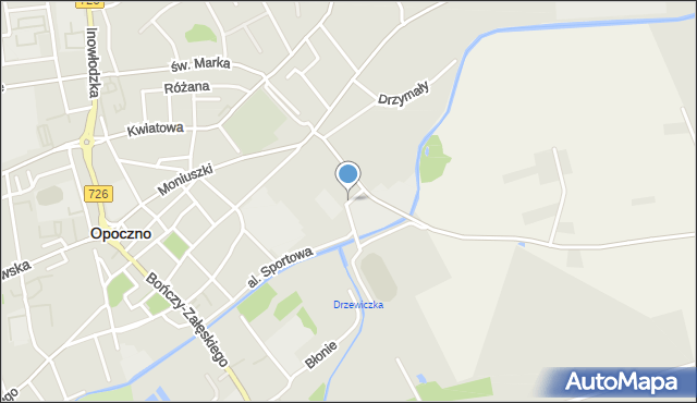 Opoczno, Targowa, mapa Opoczno