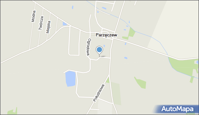 Parzęczew powiat zgierski, Targowa, mapa Parzęczew powiat zgierski