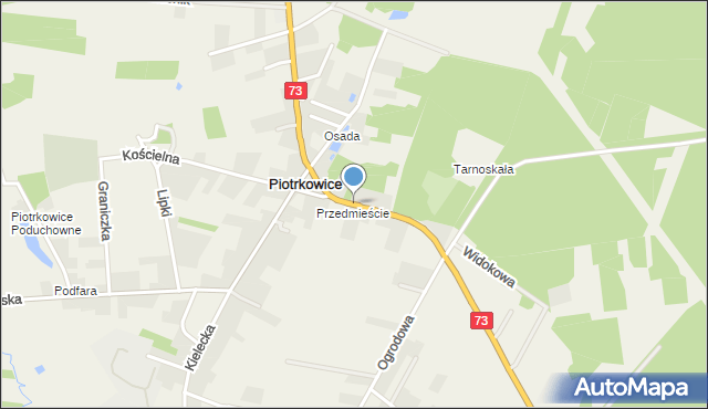 Piotrkowice gmina Chmielnik, Tarnowskich, mapa Piotrkowice gmina Chmielnik