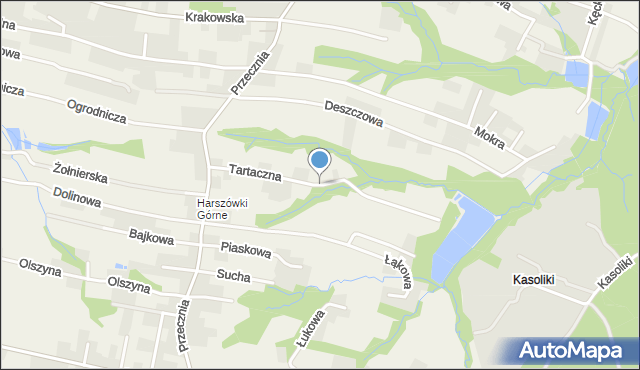 Pisarzowice gmina Wilamowice, Tartaczna, mapa Pisarzowice gmina Wilamowice