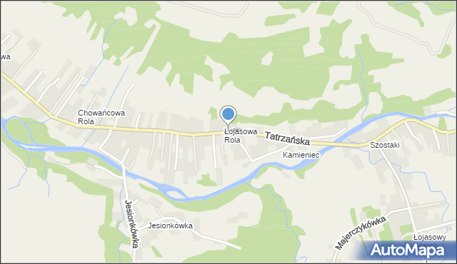 Poronin, Tatrzańska, mapa Poronin