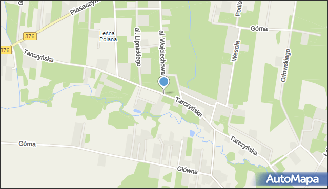 Prace Duże, Tarczyńska, mapa Prace Duże