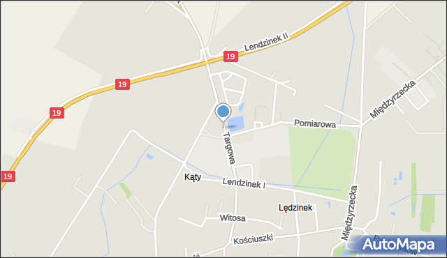 Radzyń Podlaski, Targowa, mapa Radzyń Podlaski