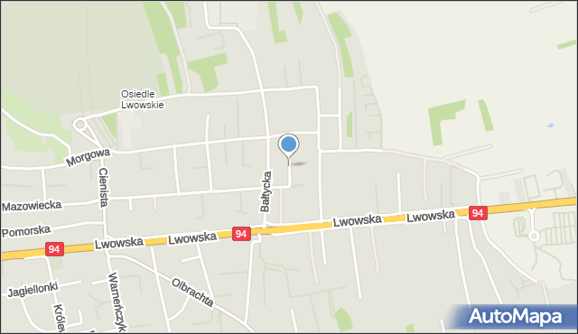 Rzeszów, Tatrzańska, mapa Rzeszów