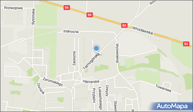 Siemianowice Śląskie, Tarnogórska, mapa Siemianowice Śląskie
