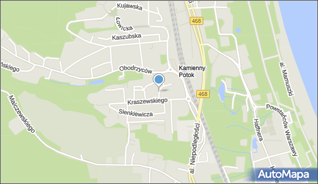 Sopot, Tatrzańska, mapa Sopotu