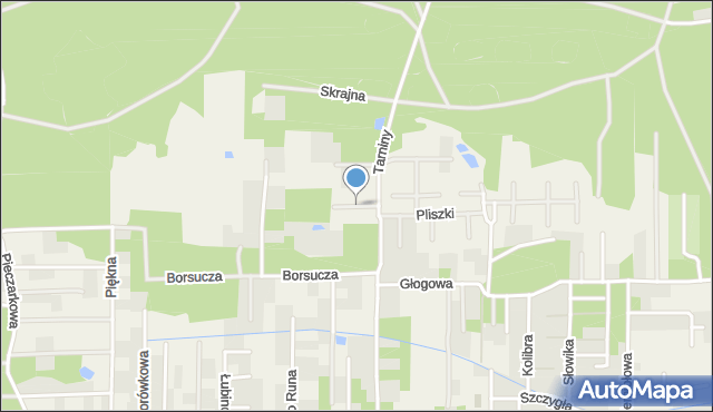 Stara Wieś gmina Nadarzyn, Tajgi, mapa Stara Wieś gmina Nadarzyn