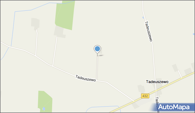 Tadeuszewo, Tadeuszewo, mapa Tadeuszewo