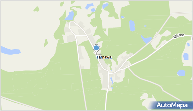 Tarnawa gmina Zabór, Tarnawa, mapa Tarnawa gmina Zabór