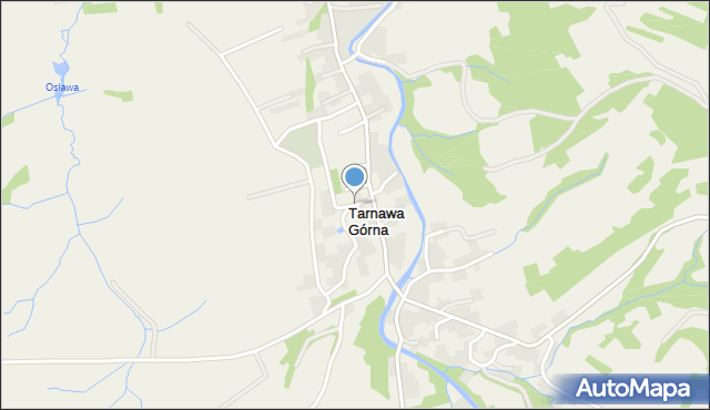 Tarnawa Górna gmina Zagórz, Tarnawa Górna, mapa Tarnawa Górna gmina Zagórz