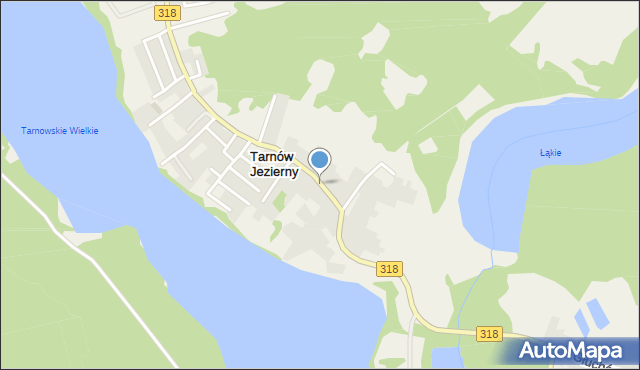 Tarnów Jezierny, Tarnów Jezierny, mapa Tarnów Jezierny