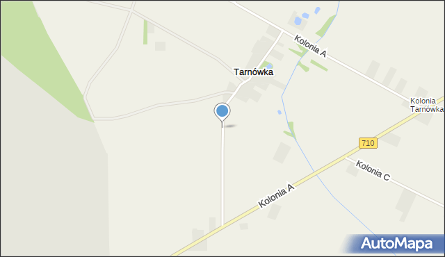 Tarnówka gmina Szadek, Tarnówka, mapa Tarnówka gmina Szadek