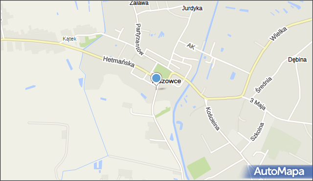 Tyszowce, Targowa, mapa Tyszowce