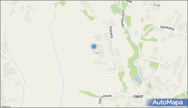 Ujazd gmina Zabierzów, Tatrzańska, mapa Ujazd gmina Zabierzów