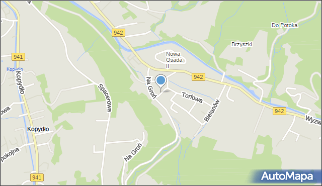 Wisła, Tartaczna, mapa Wisła