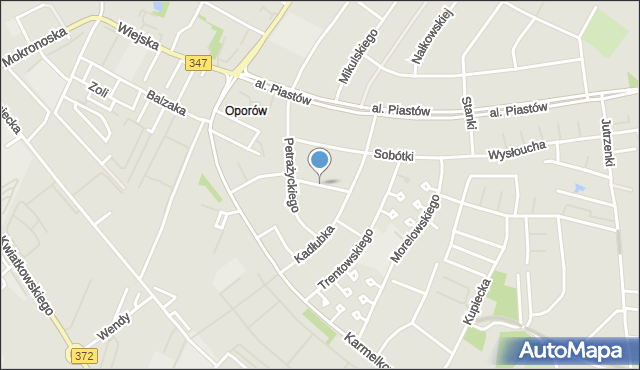 Wrocław, Taszyckiego Witolda, mapa Wrocławia