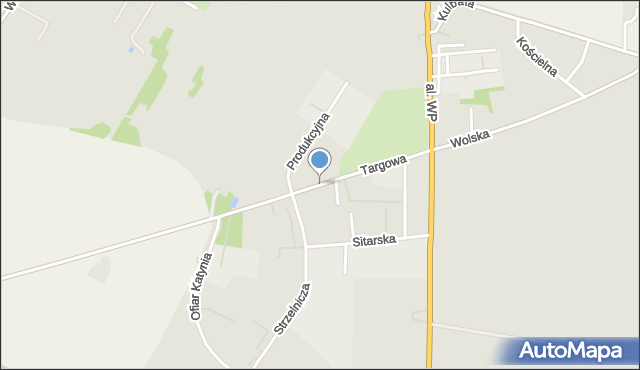 Zambrów, Targowa, mapa Zambrów