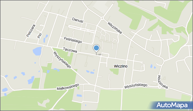 Gdynia, Tęczowa, mapa Gdyni