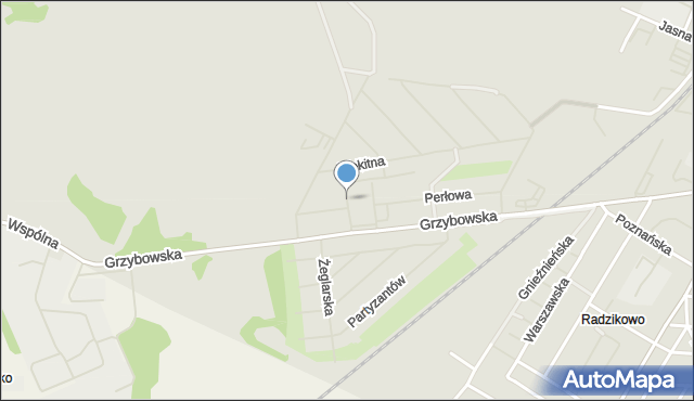 Kołobrzeg, Tęczowa, mapa Kołobrzegu