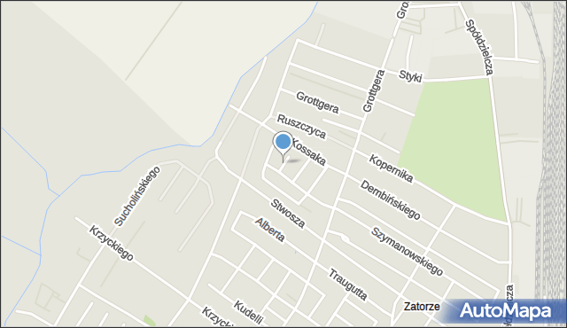 Leszno, Tetmajera Włodzimierza, mapa Leszno