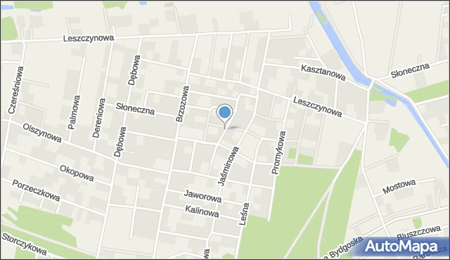 Łochowo, Tęczowa, mapa Łochowo