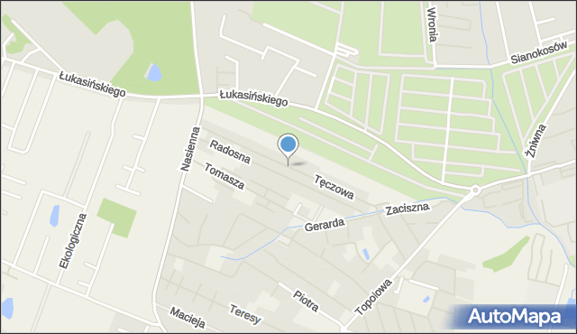 Mierzyn gmina Dobra (Szczecińska), Tęczowa, mapa Mierzyn gmina Dobra (Szczecińska)