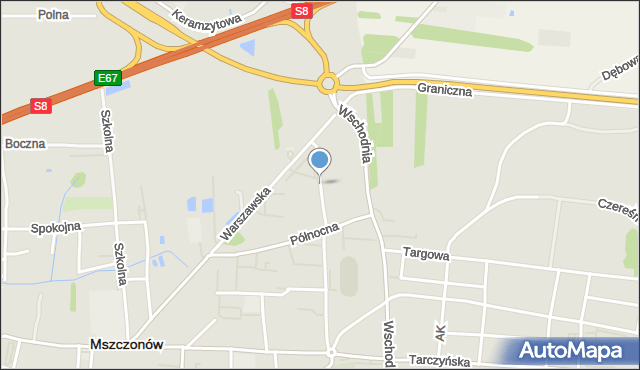 Mszczonów, Termalna, mapa Mszczonów