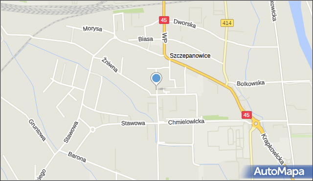 Opole, Tęczowa, mapa Opola