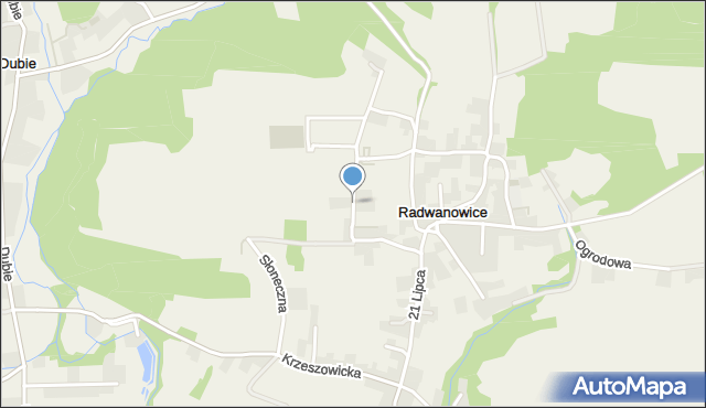 Radwanowice, Tetelowskiej Zofii, mapa Radwanowice