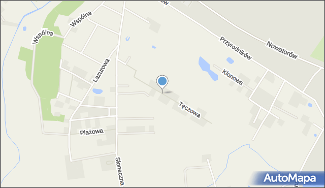 Rębiechowo, Tęczowa, mapa Rębiechowo