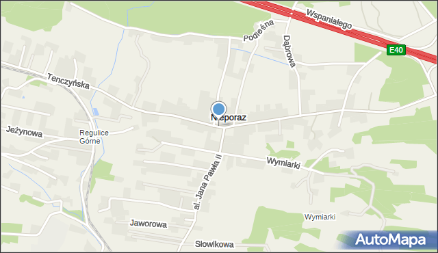 Regulice gmina Alwernia, Tenczyńska, mapa Regulice gmina Alwernia